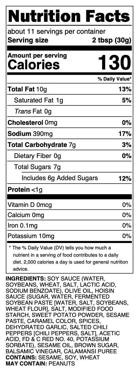Calamansi Dressing - 12 fl oz