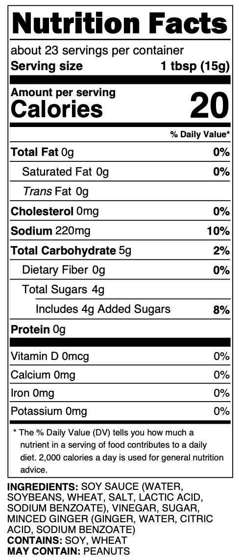 Ginger Marinade - 12 fl oz